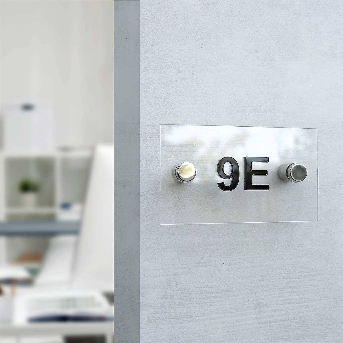 Hotel Acrylic Door Numbers Door Numbers Horizontal Bsign