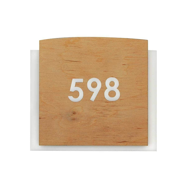 Interior Door Numbers Door Numbers Information signs Natural wood Bsign