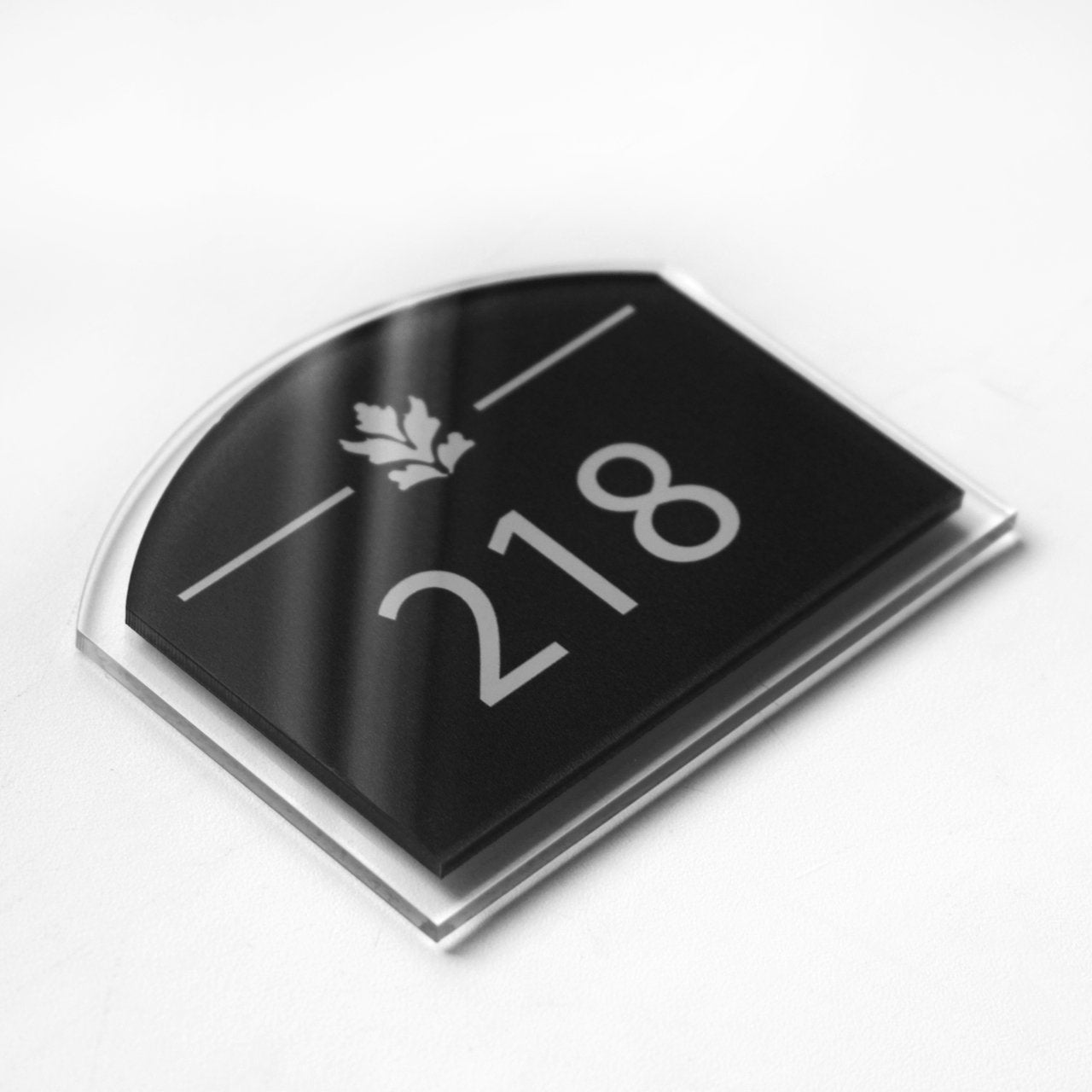 Apartment Room Numbers Door Numbers black/white symbol Bsign