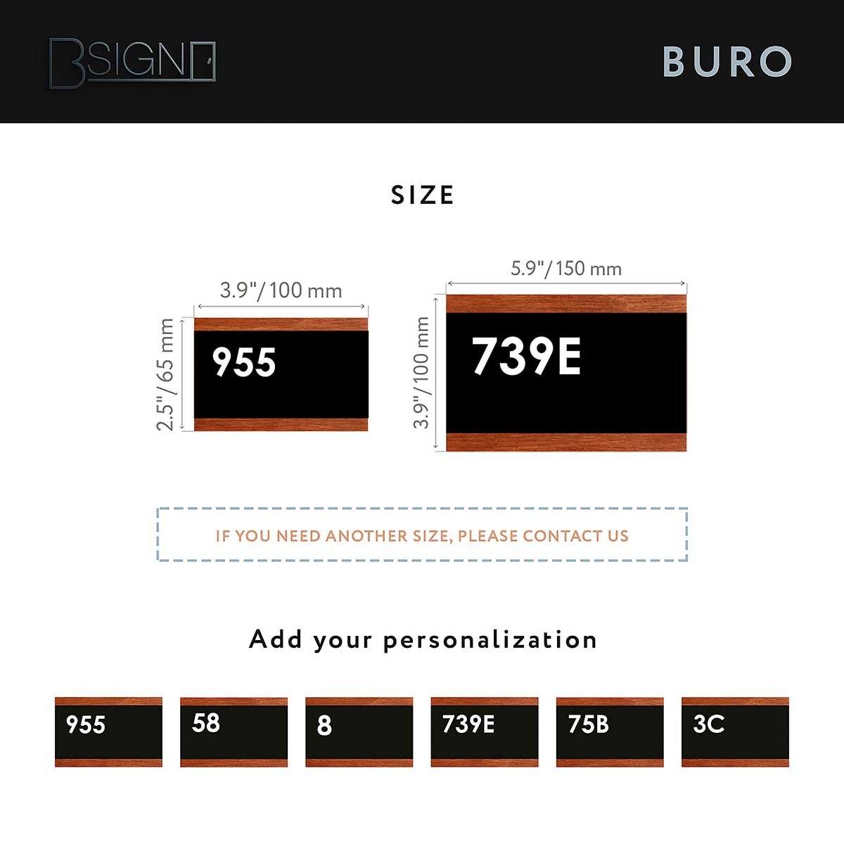 Room Door Numbers Door Numbers size Bsign