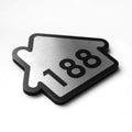 Steel Door Numbers Door Numbers Silver Bsign - Photo #1