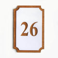 Wood Room Numbers Door Numbers vertical Bsign - Photo #5