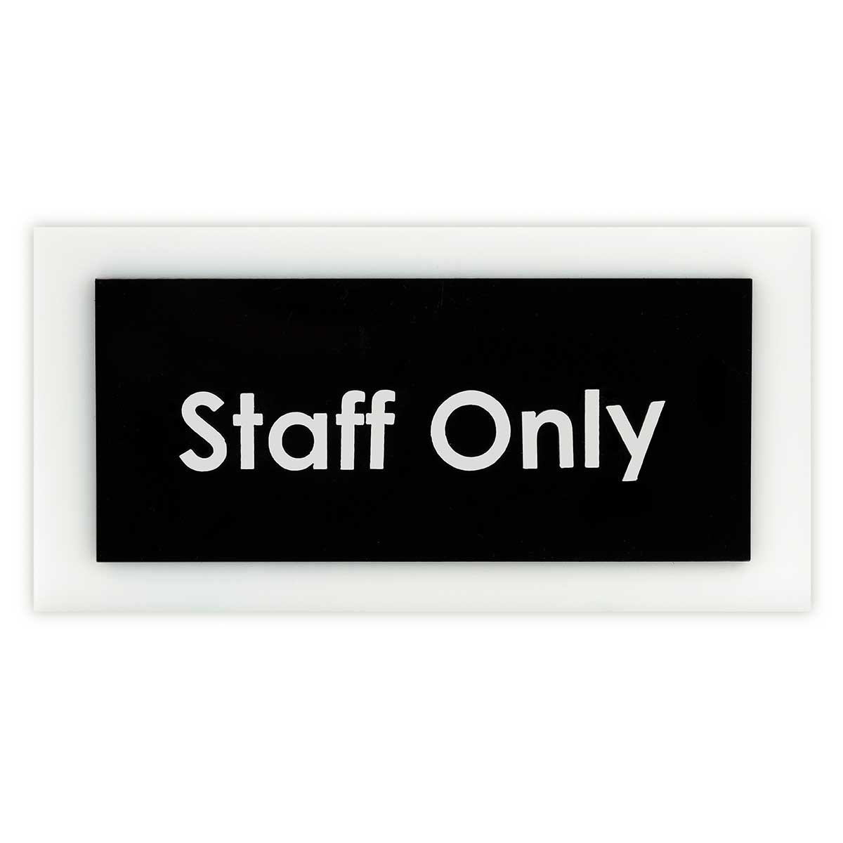 Acrylic Room Signs Door Signs black/white text Bsign