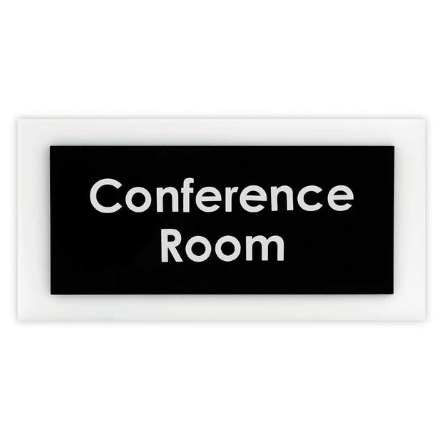 Acrylic Room Signs Door Signs black/white text Bsign