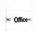 Acrylic Door Signs Door Signs glass/black words Bsign - Photo #1