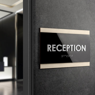 Табличка «Meeting room» со шрифтом Брайля — «Buro» дизайн - Photo #2