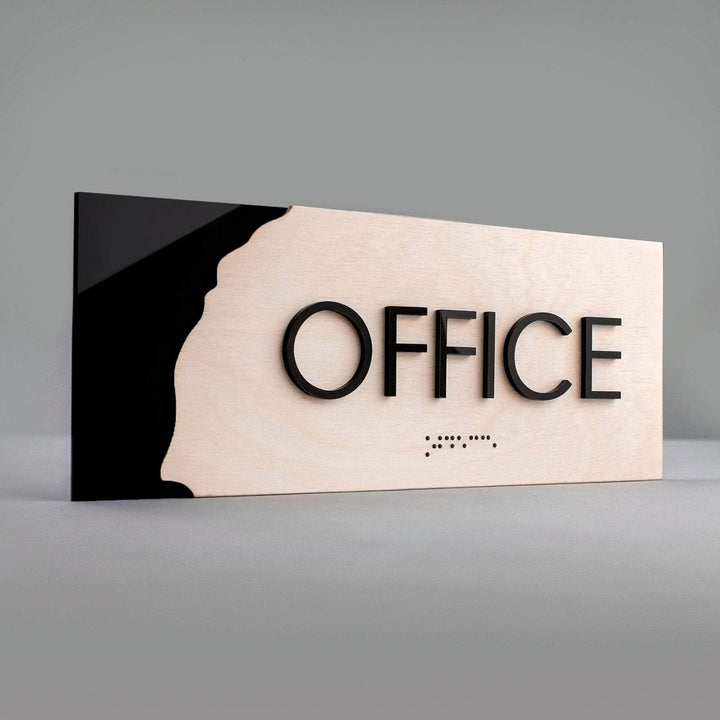 Деревянная табличка на дверь «Офис» — «Sherwood» дизайн