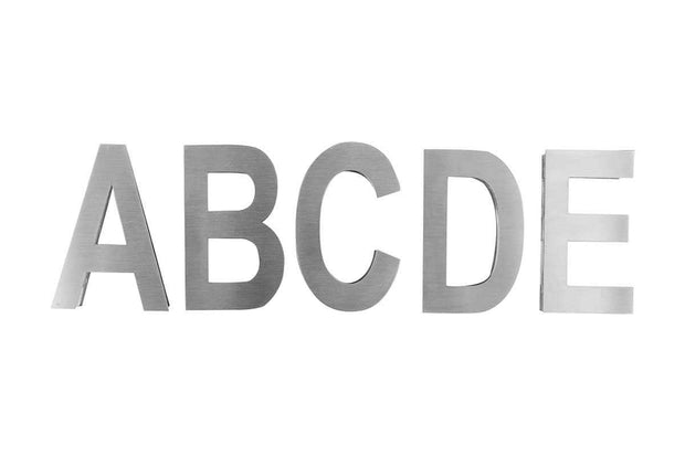 Steel Door Letters (price for one symbol) Door Signs clear acrylic glass / stainless steel Bsign