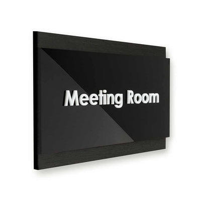 Wood Hotel Door Signs Dark Wenge Bsign