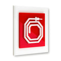 Acrylic Fire Hydrant Safety Sign Information signs white base Bsing - Photo #1