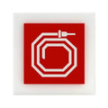 Acrylic Fire Hydrant Safety Sign Information signs white base Bsing - Photo #3