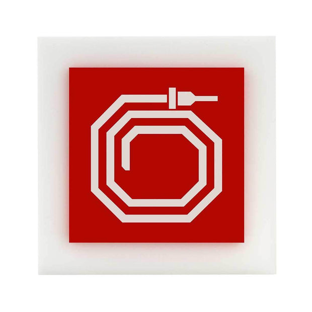 Acrylic Fire Hydrant Safety Sign Information signs white base Bsing