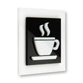 Acrylic Office Kitchen Sign Information signs black/white symbol Bsign - Photo #1