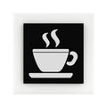 Acrylic Office Kitchen Sign Information signs black/white symbol Bsign - Photo #3