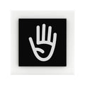 Acrylic Employees Only Door Sign black/white symbol Bsign - Photo #3