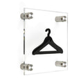 Acrylic Wardrobe Signs with Metal Holders Information signs white/black symbol Bsign - Photo #1