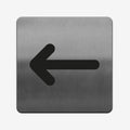 Arrow Pointer - Stainless Steel Sign Information signs square Bsign - Photo #1