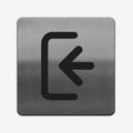 Stainless Steel Direction Sign for Office Information signs square Bsign - Photo #1