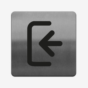 Stainless Steel Direction Sign for Office Information signs square Bsign