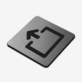 Direction Indicator - Stainless Steel Sign Information signs square Bsign - Photo #2