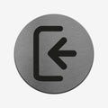 Stainless Steel Direction Sign for Office Information signs circle Bsign - Photo #2