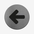 Arrow Stainless Steel Sign Information signs circle Bsign - Photo #3