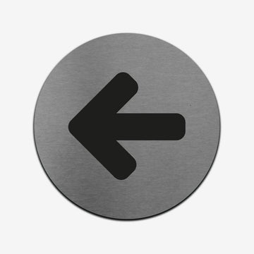 Arrow Stainless Steel Sign Information signs circle Bsign - Photo #3