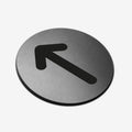 Arrow Pointer - Stainless Steel Sign Information signs circle Bsign - Photo #4