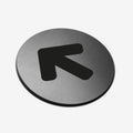 Arrow Stainless Steel Sign Information signs circle Bsign - Photo #4