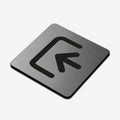 Stainless Steel Direction Sign for Office Information signs square Bsign - Photo #4