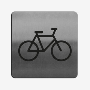 Bicycle - Stainless Steel Sign Information signs square Bsign