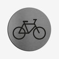 Bicycle - Stainless Steel Sign Information signs circle Bsign - Photo #6