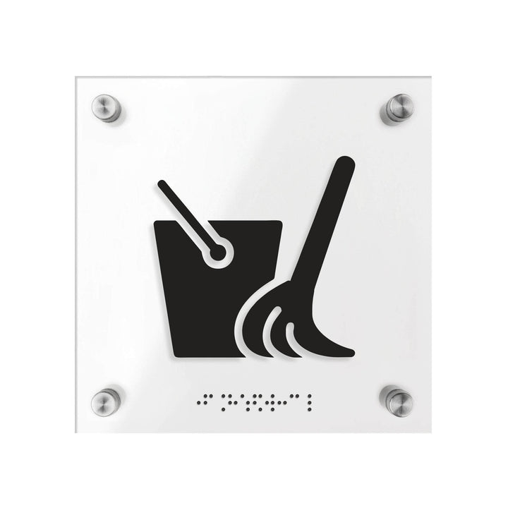 Акрилова табличка «Інвентар для прибирання» — «Classic» дизайн