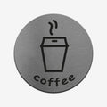 Coffee - Stainless Steel Sign Information signs circle Bsign - Photo #3