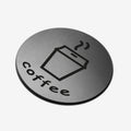 Coffee - Stainless Steel Sign Information signs circle Bsign - Photo #4