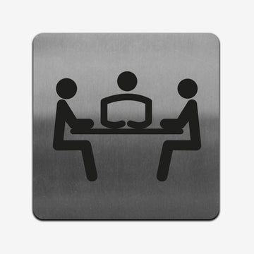 Conference Room - Stainless Steel Sign Information signs square Bsign - Photo #1