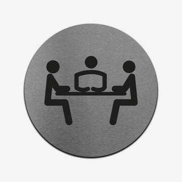 Conference Room - Stainless Steel Sign Information signs circle Bsign - Photo #4