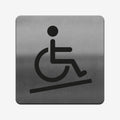 Disabled Access - Stainless Steel Sign Information signs square Bsign - Photo #1