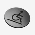 Disabled Access - Stainless Steel Sign Information signs circle Bsign - Photo #4