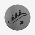 Elevator - Stainless Steel Sign Information circle Bsign - Photo #3