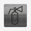 Extinguisher - Stainless Steel Sign Information signs square Bsign - Photo #1
