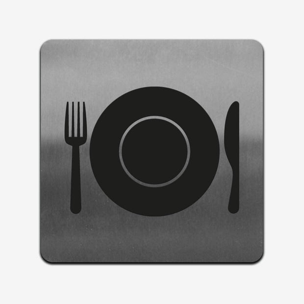Kitchen - Stainless Steel Sign Information signs square Bsign