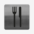 Dining Room - Stainless Steel Sign Information signs square Bsign - Photo #1