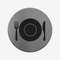 Kitchen - Stainless Steel Sign Information signs circle Bsign - Photo #3