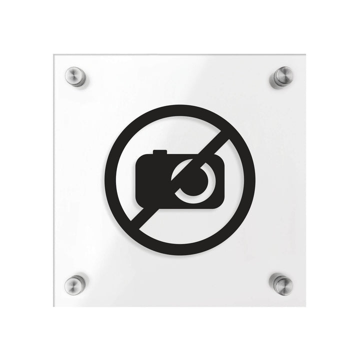 Табличка "Фотозйомка заборонена": Прозорий акрил — "Classic" Дизайн