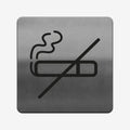 No Smoke - Stainless Steel Sign Information signs square Bsign - Photo #1