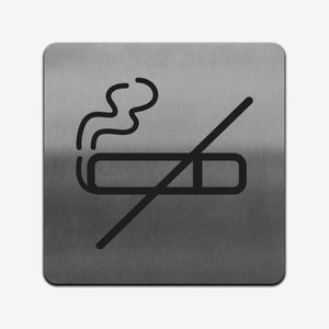 No Smoke - Stainless Steel Sign Information signs square Bsign