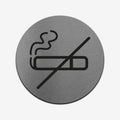 No Smoke - Stainless Steel Sign Information signs circle Bsign - Photo #3