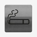 Smoke Zone - Stainless Steel Sign Information signs square Bsign - Photo #1