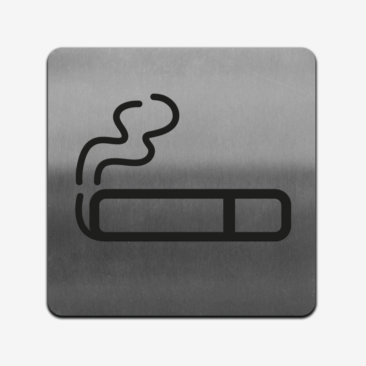 Smoke Zone - Stainless Steel Sign Information signs square Bsign